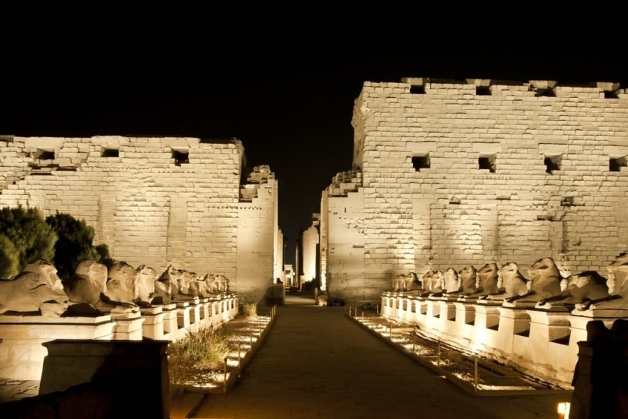 Sound and Light Show at Karnak Temple in Luxor